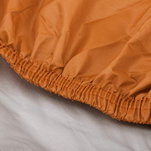 gazechimp Capa Da Motocicleta Resistente à Prova Dwaterproof água para Neve Inverno Chuva Laranja Xl