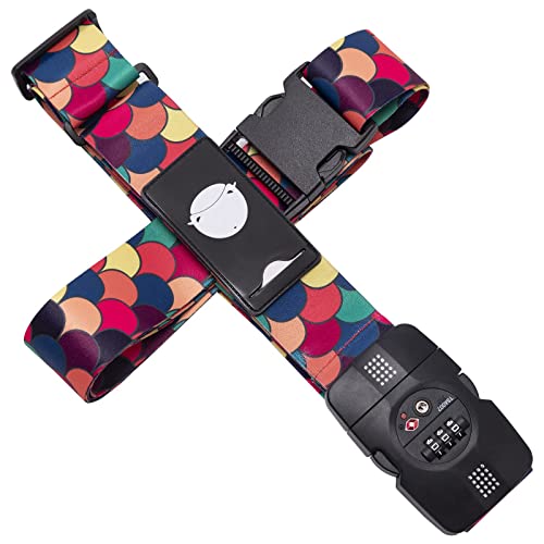 Travelkin Cross Luggage Straps Tsa Approved,Elastic Suitcase Belt Fit 20-32Inch #TOP13