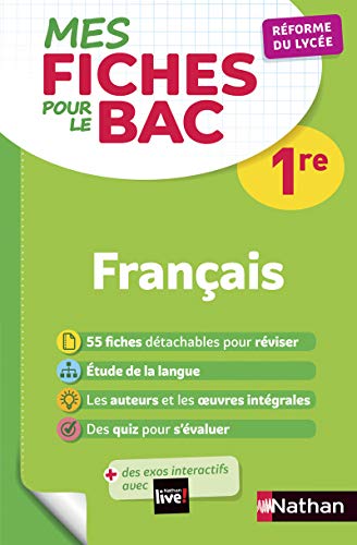 Télécharger Mes Fiches pour le BAC Français 1re - Réforme du lycée Livre eBook France