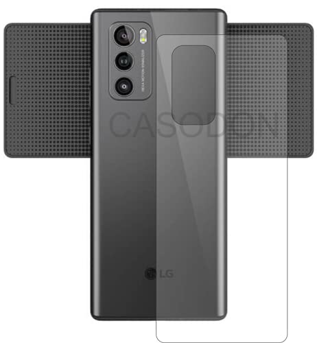 Image of Casodon Back Screen Protector for LG Wing 5G Edge to Edge Full Coverage HD Anti-Scratch PET TPU Film