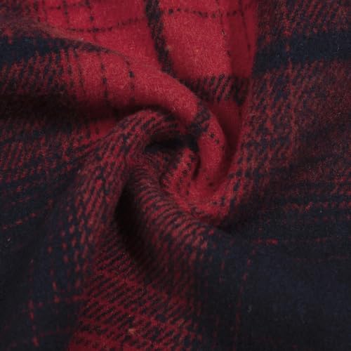 Image of Boys Girls Flannel Shirts Plaid Hoodies Fall Fashion Button Down Shirts