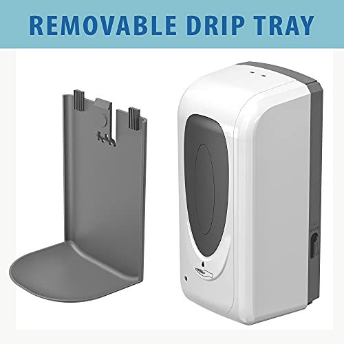 Image of iTouchless Sensor Sanitizer Dispenser with Wall Mount, 1000 ml Capacity, Accommodates Gel, Liquid, Alcohol, Touchless and Automatic for Lobbies, Stores, Schools, Healthcare