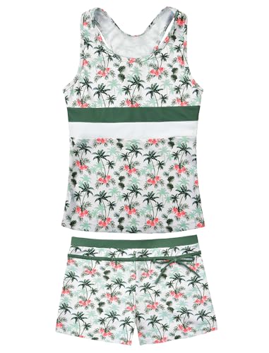 Image of JerrisApparel Little Girls' Summer Two Piece Boyshort Tankini Kids Swimsuit