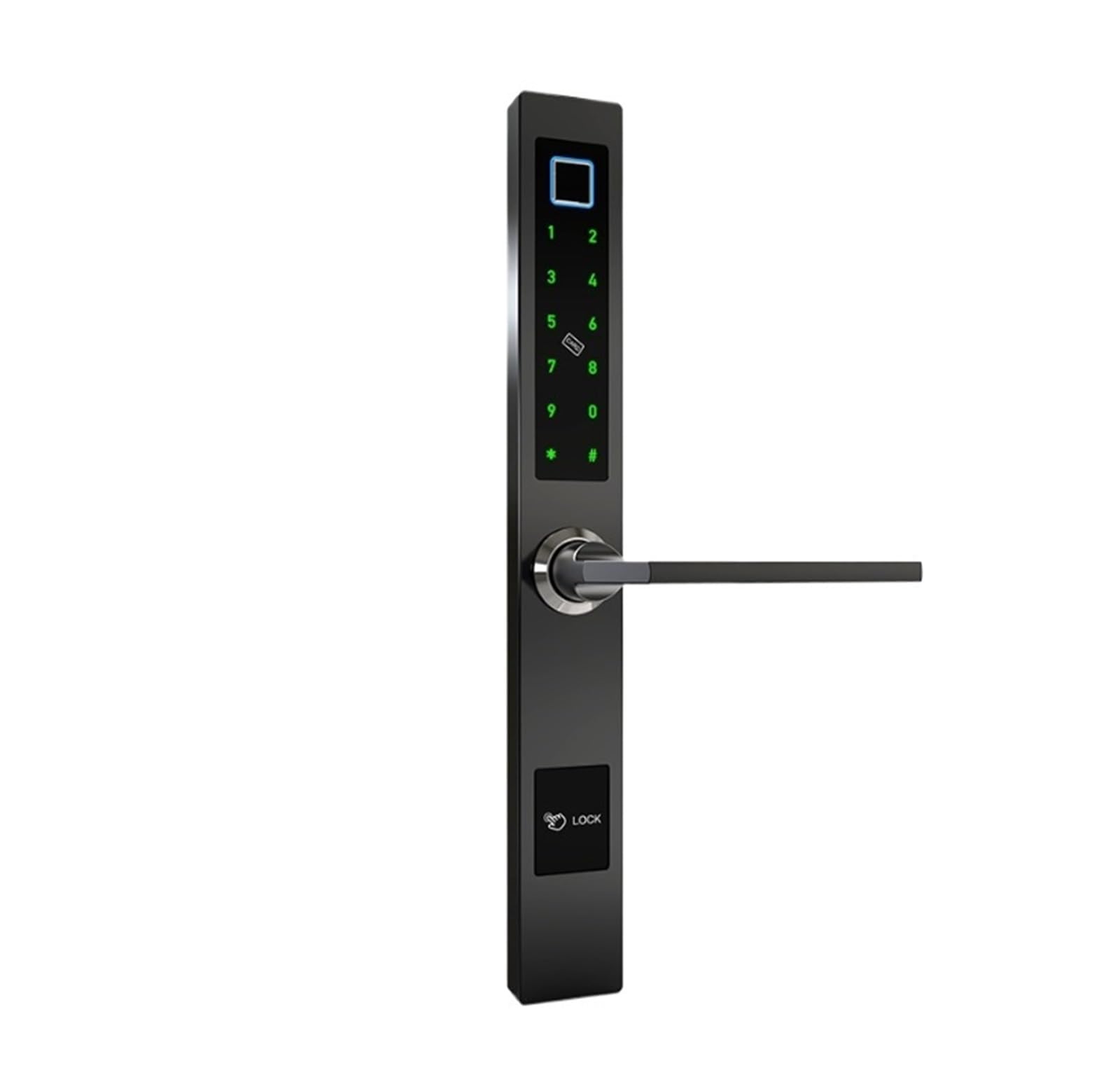Door Locks Electronic Smart Door Lock Biometric Fingerprint Door Lock App Control, for Bedroom Home Hotel Office smart(Nero)