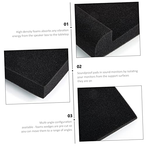 2pcs Almohadillas de Aislamiento Acústico Alta Densidad Espuma para Altavoces para Atenuar Ruido y Vibraciones miniatura 7