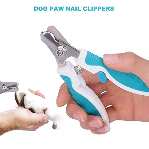 ViaGasaFamido Dog Nail Clippers, Dog Paw Nail Clippers with Non-Slip Handle and Nail File Stainless Steel Blade Pet Nail Trimm for Cat and Dog UniversalSoins des Griffes - Image 6