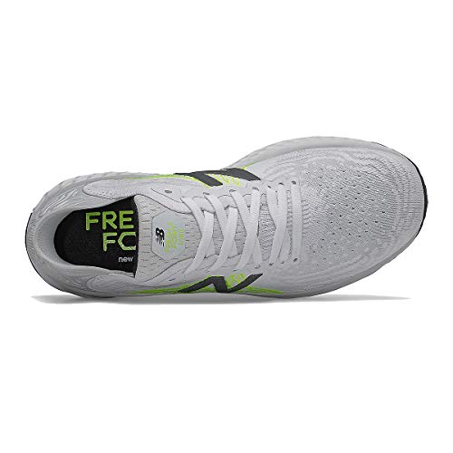 Image of New Balance Women's Fresh Foam 1080 V10 Running Shoe, Light Aluminum /White /Lime Glo, 10.5 M US
