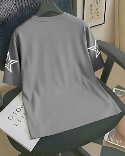 Image of AUSK Men's Graphic Printed Clothing Co-Ord Set | Oversized T Shirt with Track Pant | Casual Daily Wear Outfit for Men