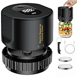 AAFGVC Eco Seal Pro tragbarer Vakuumversiegler mit Leistungsstarkem Akku und EIN‑Knopf‑Bedienung für Camping und Picknick (Schwarz)