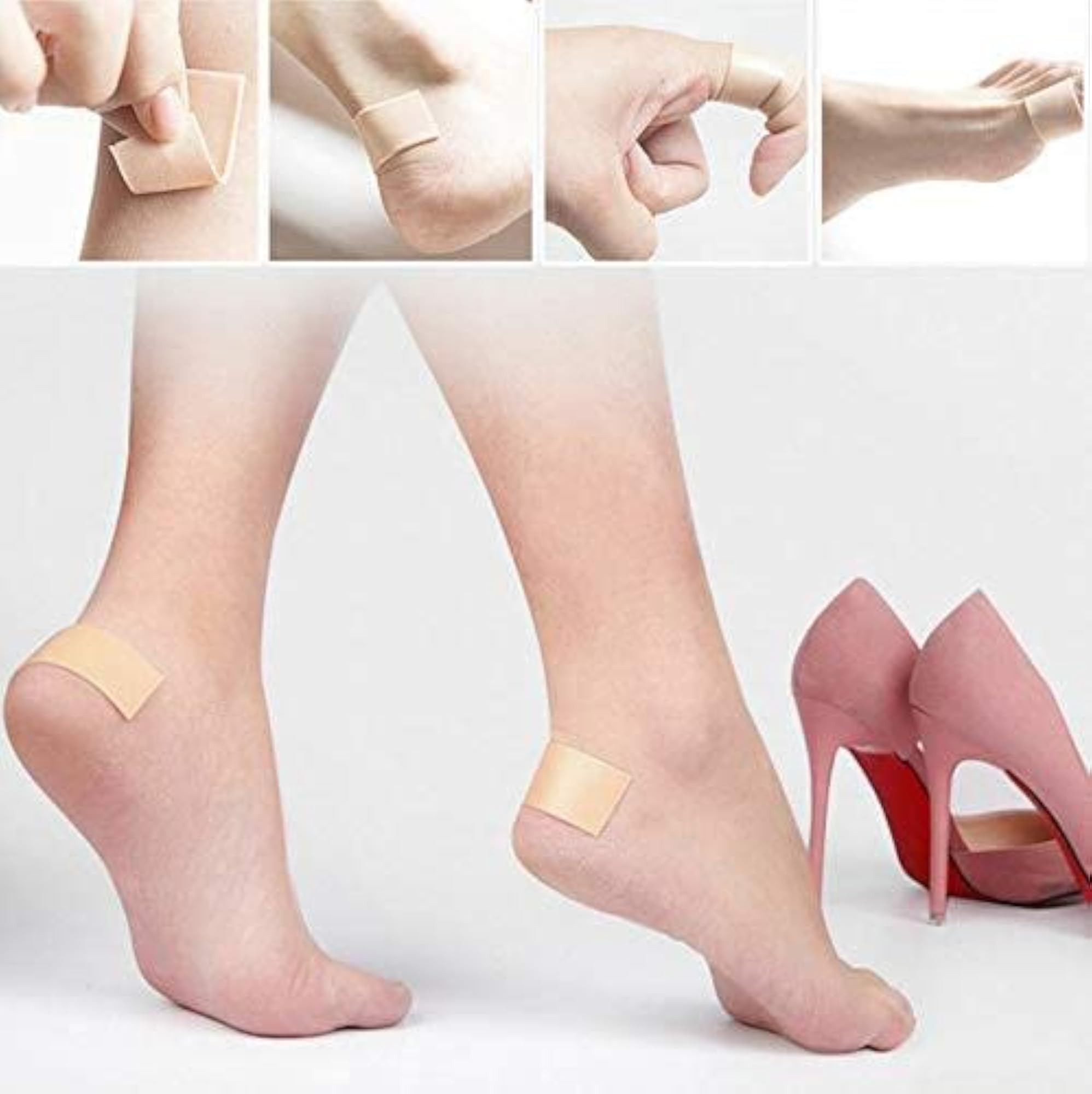 Heel Tape Anti-Slip Shoe Grips, Waterproof Adhesive Foot Pad