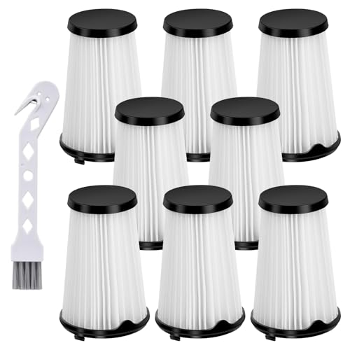Pack de 8 Filtros para Aspiradora, Compatible con Electrolux AEF150, AEG CX7, CX7 2, CX7 2 35TM, QX8, Lavables y Reutilizables HEPA Filtro con 1 Cepillo de Limpieza