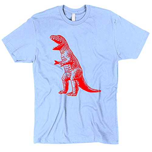Happy Family The Big Bang Theory T Rex Dinosaur Mens T-Shirt - Medium - Light Blue
