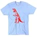 Happy Family The Big Bang Theory T Rex Dinosaur Mens T-shirt - Large - Light Blue