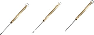 Healvian Ear Digger 3pcs Titanium Alloy Ear Spoon Ear Buds for Ear Plugs for Ear Cleaners Cleaning Gadgets Stainless Steel Earpick Tools Portable Ear Wax Cleaner Earwax Removable Spoon