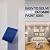 Lichamp Wide Masking Tape 3 inches, 1 Pack Blue Painters Tape Blue Masking Paper, 3 inches x 55 Yards x 1 Roll