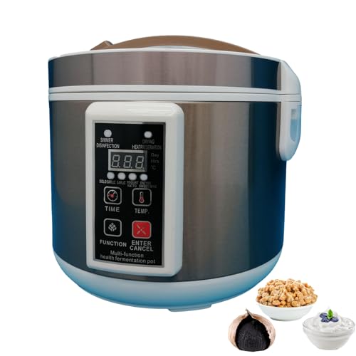 WYDDDARY 6L Multi-functional Health Fermentation Pot Black Garlic Fermenter Automatic Intelligent Fermenter for Yogurt Natto Sweet Rice Wine Fruit Vinegar 110V