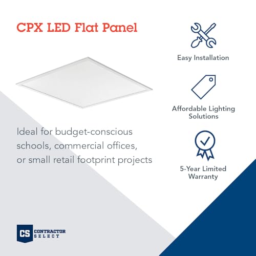 Image of Lithonia Lighting CPX 2x2 LED Flat Panel Light Adj Lumens, 3-in-1 CCT
