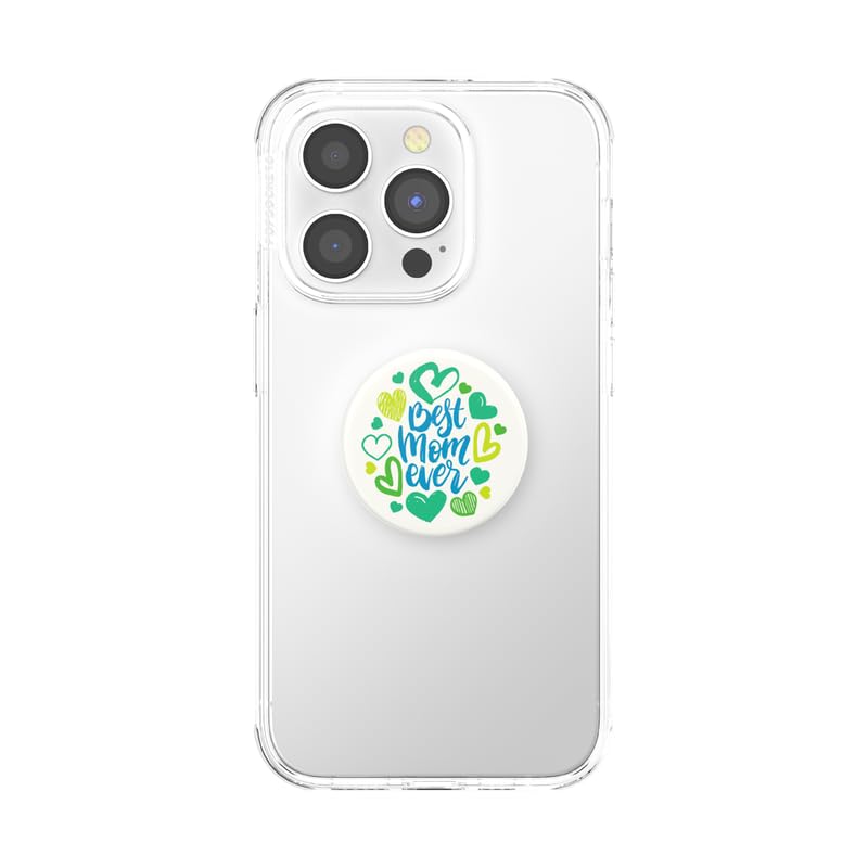 Image of POPSOCKETS Phone Grip with Expanding Kickstand, PopSockets for Phone - Best Mom Green