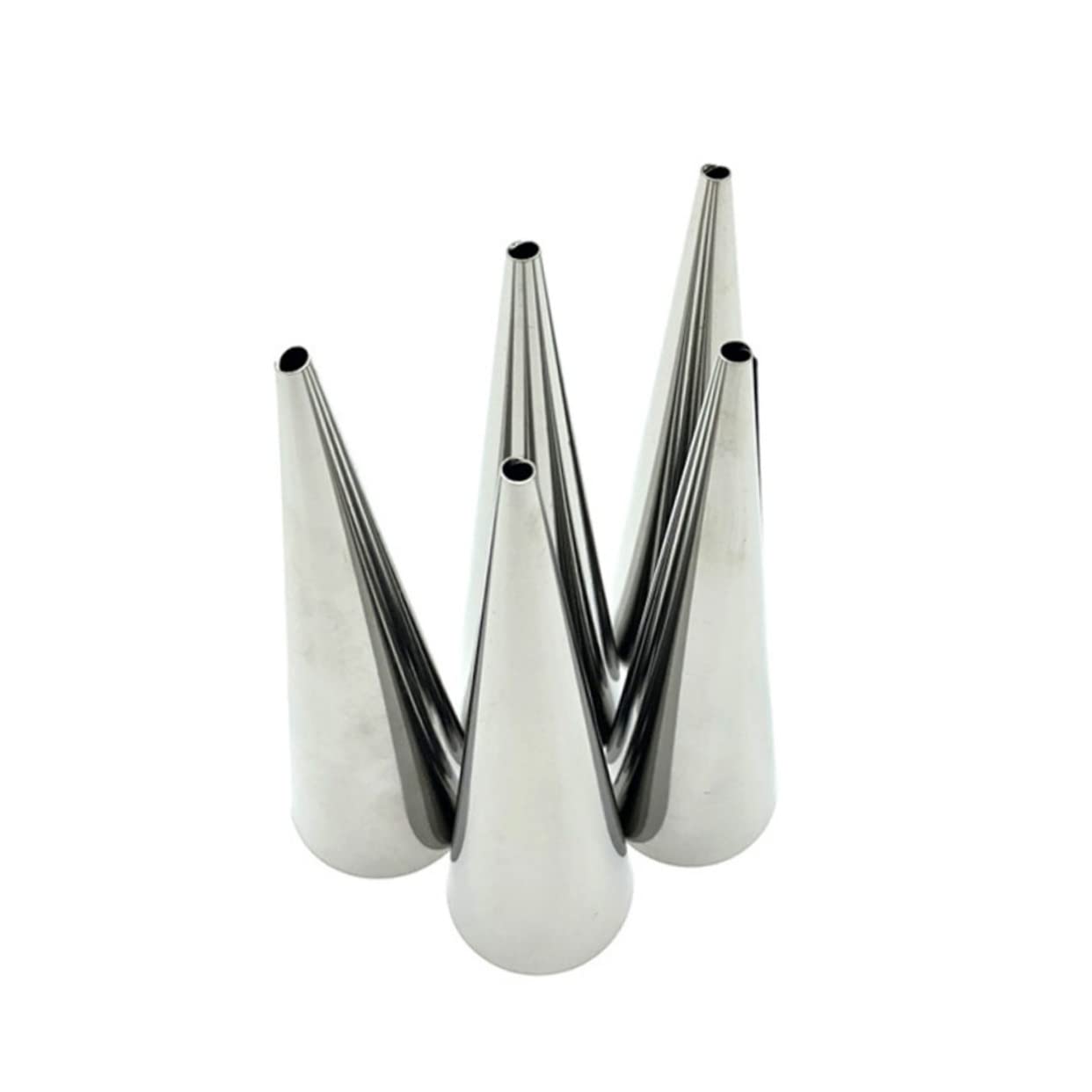 COLLBATH 36pcs Stainless Steel Horn Molds Easy to Use Baking Molds for Bread Horn Pastry Spiral and Screw Bread Dishwasher Safe