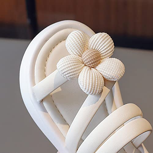 Summer Outdoor Slippers for Little Girls Flowers Decorated Open Toe Sandals Beach Shoes Soft Bottom Casual Shoes3