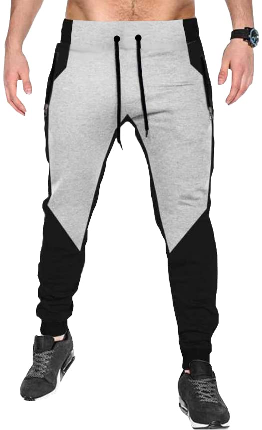 tee town Trending Color Block Lower Track Pants Joggers Pajama for Mens L4-picture-37