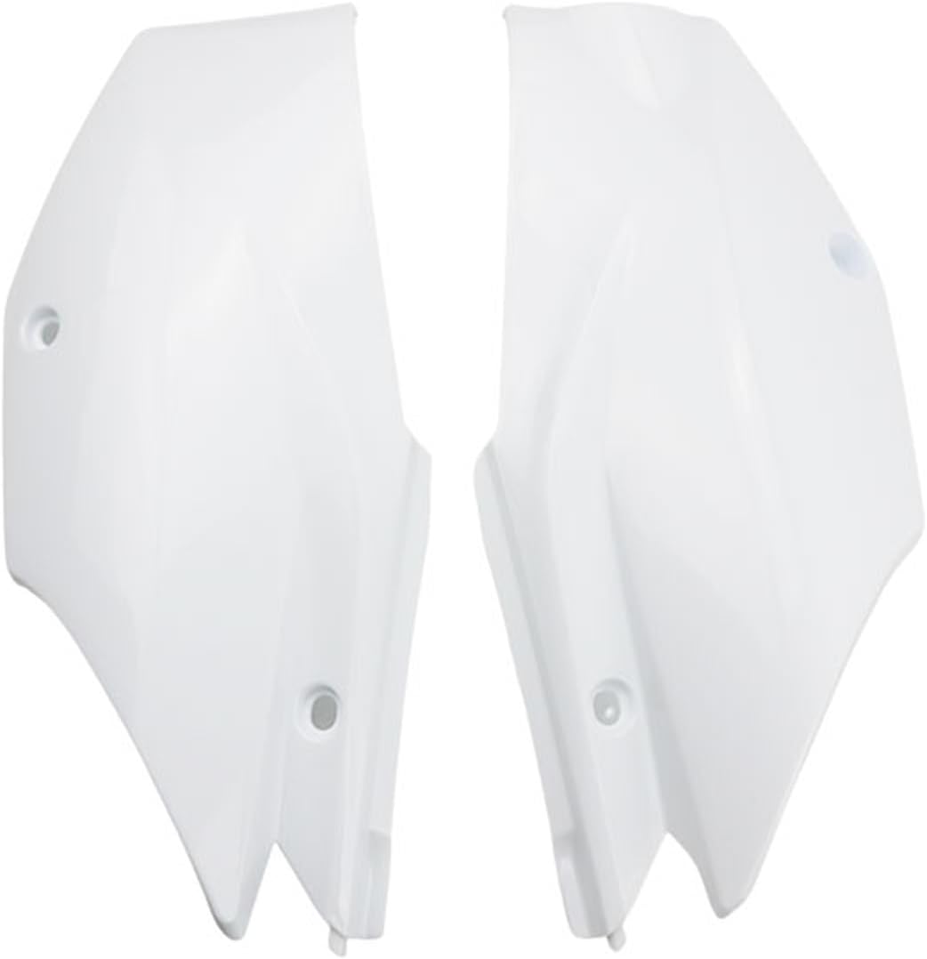 Pit Dirt Bike Rear Side Panel Left Right Motorcycle Fairing Kit Mudguard Plastic Universal CRF 125 CRF110 Parts Motorcycle Full Fairing Body Kit(White)