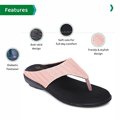 Image of ORTHO JOY womens Ortho Joy Extra-soft Fancy Doctor Slippers for Women Slipper