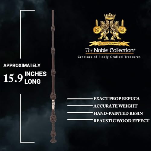 Image of PATPAT Harry Potter Wands with Ollivanders Box, Polyresin & Metal Magic Wand, Unisex Kids' Cosplay Wands, Dumbledore, Multicolor