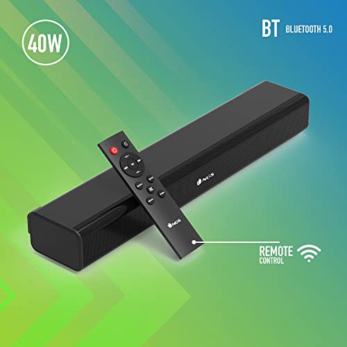 NGS Subway - Barre de Son TV, Soundbar avec Puissance de Sortie 40W, Compatible avec la Technologie Bluetooth 5.0, Entrée Optical-USB-AUX in, Télécommande – Image 3