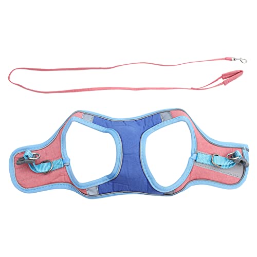 COLLBATH Reflective Cat Harness Vest Leash Set for Small Dog Puppy Kitten Skin-Friendly No Odor Fashion Safe