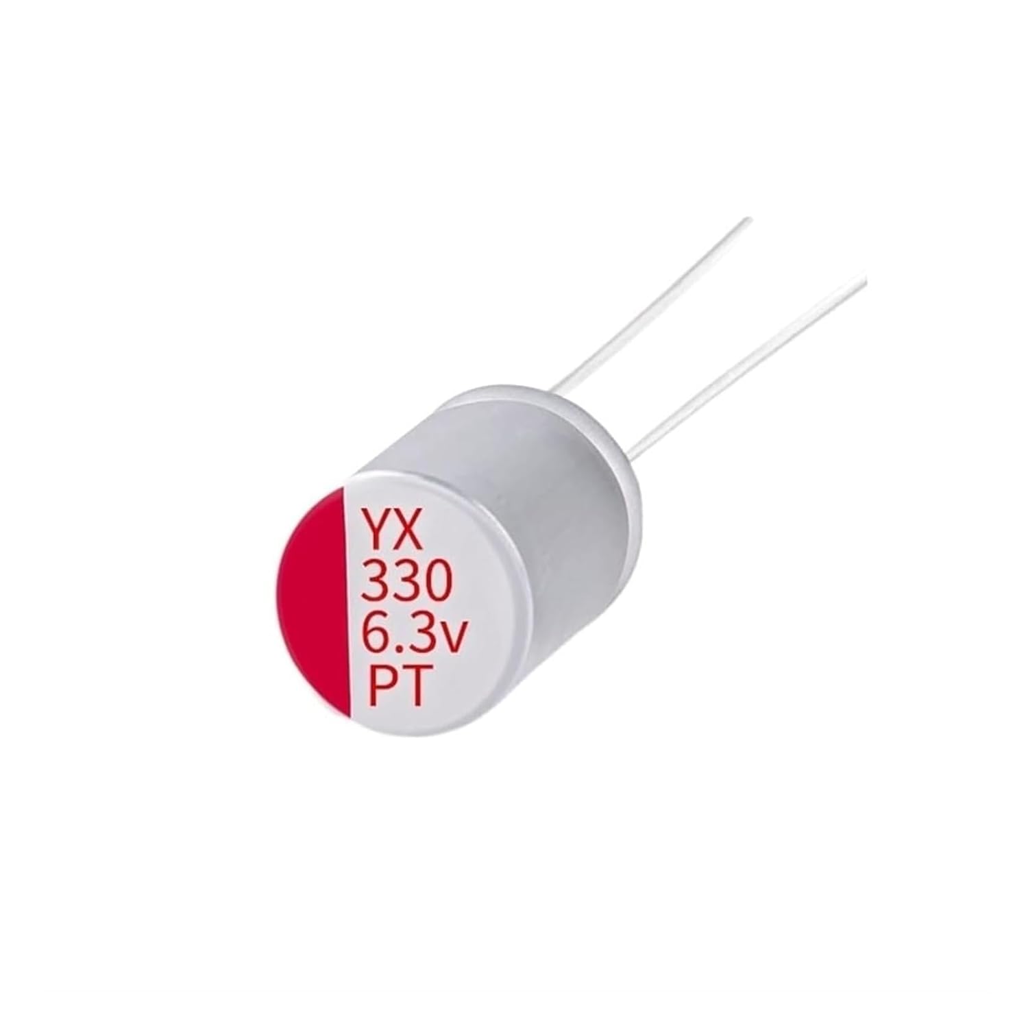 100pcs Solid Aluminum Electrolytic 6.3V330UF6.3V 5 * 8mm Industrial Electrical Capacitors,0116