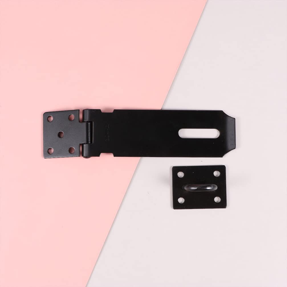 Cerrojo de acero inoxidable resistente para puerta corrediza, fácil instalación, pestillo seguro para puerta delantera, ventana, juego de 2, ideal para seguridad del hogar y hotel (negro, 7,6 cm)