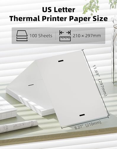 Etiquetas para impresora térmica portátiles y papel plegable térmico A4 P83 3