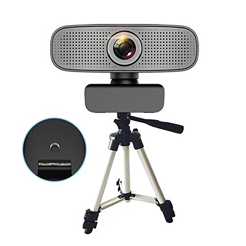 AGGJ フルHDウェブカメラ、1080Pカメラ、ワイドスクリーンビデオはラップトップやデスクトップ、ブラックのために、内蔵マイク、柔軟な回転可能なクリップ、呼び出しやレコーディングのために