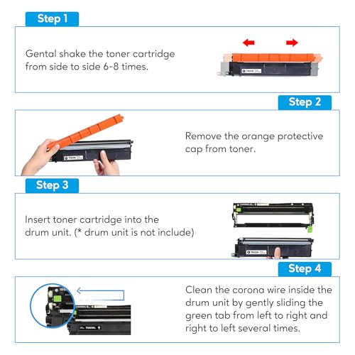 TN229XL TN229 Toner Cartridges Compatible for Brother MFC-l3720cdw MFC-l3780cdw MFC-l3280cdw HL-L3220cdw Printers (4 XL Pack)