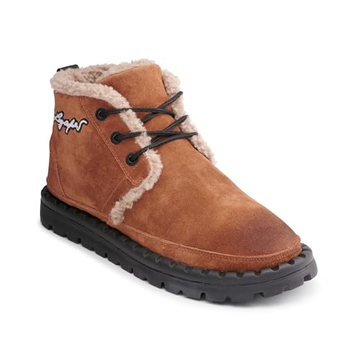 KARL LAGERFELD mens Suede Chukka Boot Faux Shearling Lining Boot