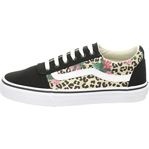 Vans Vans Women's Low-Top Trainers Sneaker, Multicolour Cheetah Palms Candied Ginger White Xwn, 8