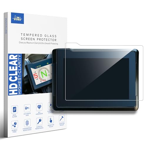 INNOSURE Gehärtete Glas-Schutzfolie für (2021-2025) KTM 1290 Super Adventure R/S, (2022-2025) KTM Super Duke GT Motorrad 7-Zoll-Instrumentendisplay 9H kratzfest (HD klar)