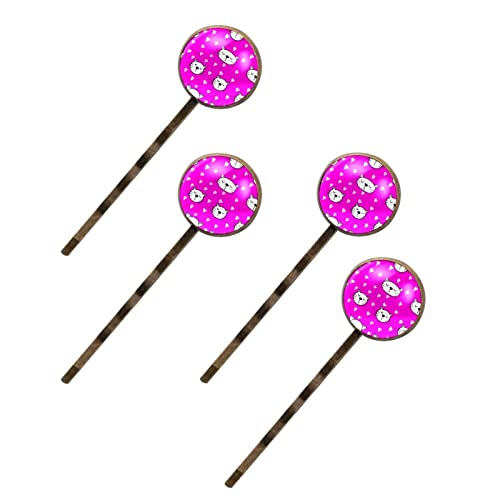 Barrettes à cheveux mignonnes faites à la main : l'artisanat d'art aux motifs chats violets