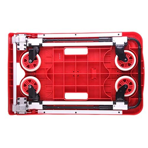 Carretilla plegable de acero inoxidable roja con capacidad 150kg miniatura 3