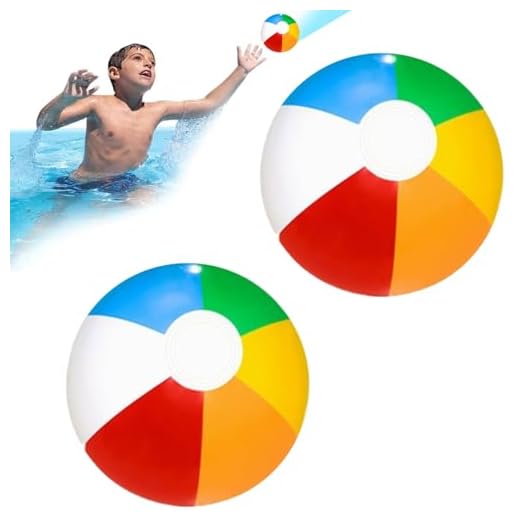 Ballon de Plage Gonflable,Ballon Gonflable Piscine,2 Pièces Ball Piscine,Beach Gros Ballons d'eau,30cm Ball de Natation,pour Activités d'été en Plein Air Fête à la Plage