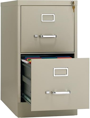 Miniatura 6 de Scranton & Co Archivador de letras de 26.5 pulgadas de profundidad de grado comercial con 2 cajones en masilla