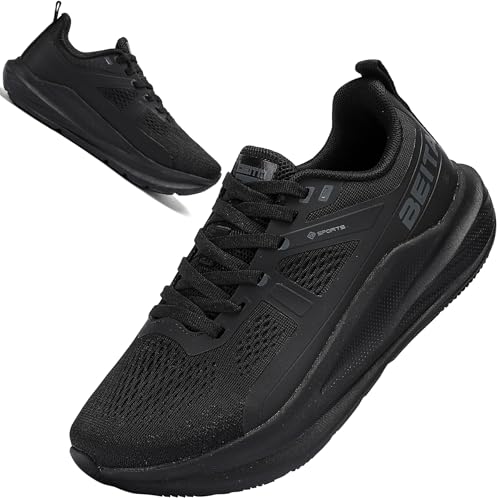 Image of Beita Women's Width Toe Box Walking Shoes|Wedge Running Athletic Tennis Shoes with Rubber Outsole|Fashion Platform Sneakers Non-Slip Thick Anti Slip Breathable Cushion Leisure Work