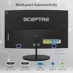 Sceptre Curved 27" FHD 1080p 75Hz LED Monitor HDMI VGA Build-In Speakers, EDGE-LESS Metal Black 2019 (C275W-1920RN) - Image 4