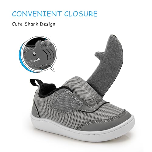 SKYWHEEL Toddler Boys Shoes Wide Barefoot Casual Walking Running Shoe for Toddlers Tennis Slip-On Cartoon Sneakers for Little Kids Comfortable Durable3