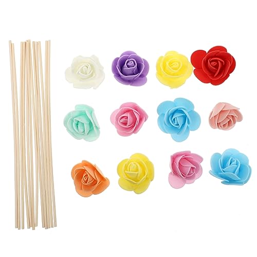 HOMOCONO Colorful Aromatherapy Flower Rattan Sticks for Air and Home Versatile Diffuser Aromatherapy Accessories for Living Spaces