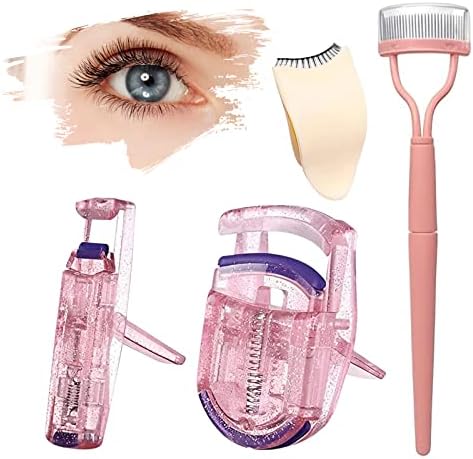 4 in 1 Eyelash Application Tool Kit Eyelash Curler Eyelash Separator Tool Eyelash Comb Partial Eyelash Curler Eyelash Perfection Set for Female Girls