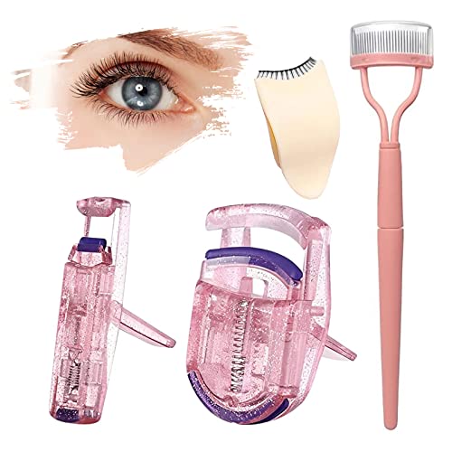 4 In 1 Eyelash Application Tool Kit Eyelash Curler Eyelash Separator Tool Eyelash Comb Partial Eyelash Curler Eyelash Perfection Set For Female Girls #TOP4