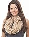 Chic Oversized Ruffle Knitted Infinity Scarf (Oatmeal Cream)
