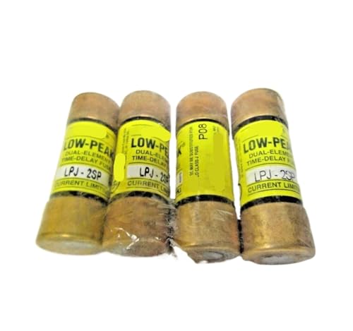 Fusible temporisé LPJ-2SP 2A 600V basse tension pour protection électrique, lot de 4